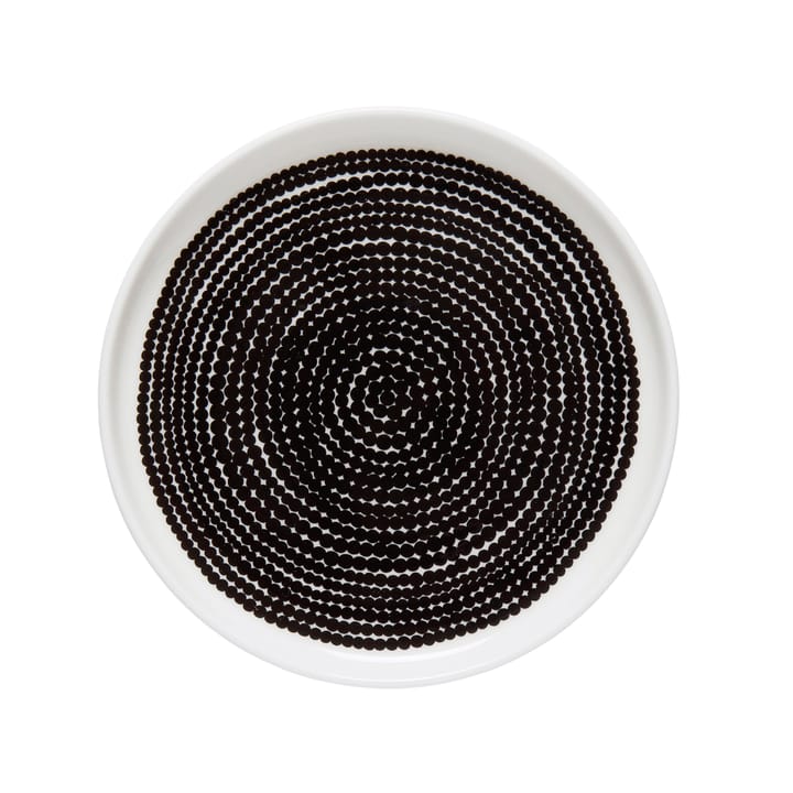 Räsymatto bord Ø 13,5 cm - zwart-wit - Marimekko