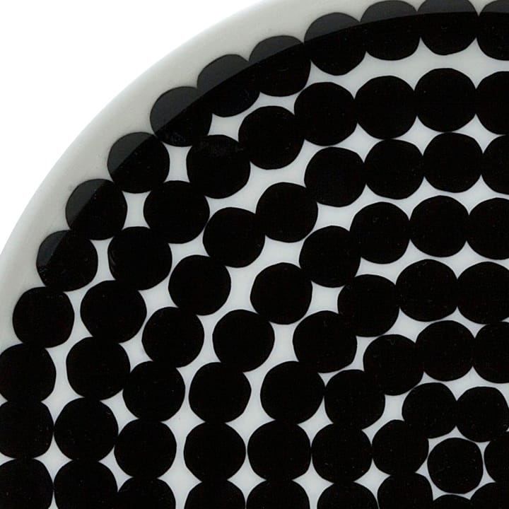 Räsymatto bord Ø 20 cm - zwart-wit - Marimekko
