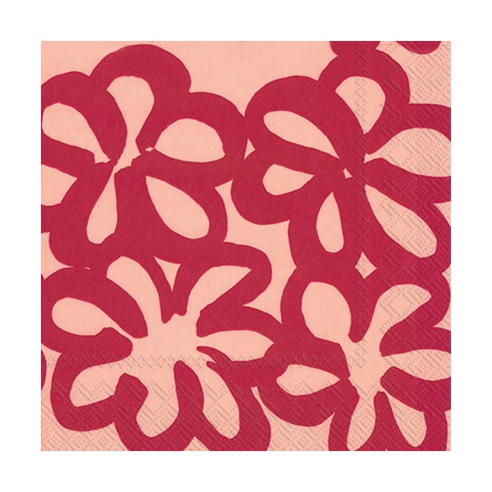 Reuzenbloem servet 33x33 cm 20-pack - Roos - Marimekko