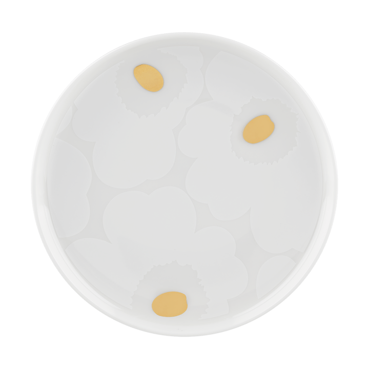 Unikko bord Ø13,5 cm. - White-gold - Marimekko