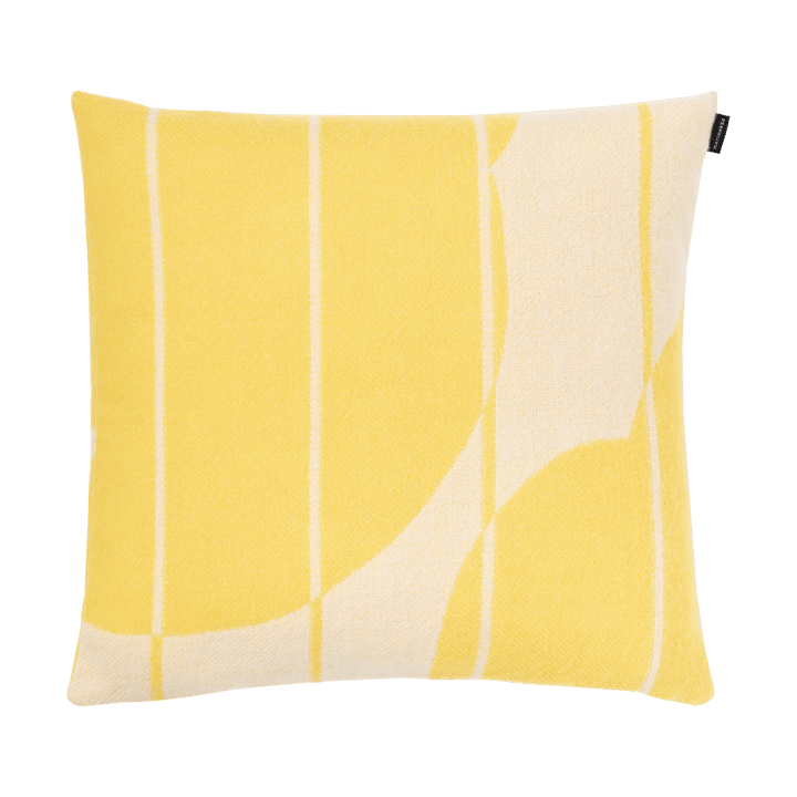 Vesi Unikko kussenhoes wol 50x50 cm - Spring yellow-ecru - Marimekko