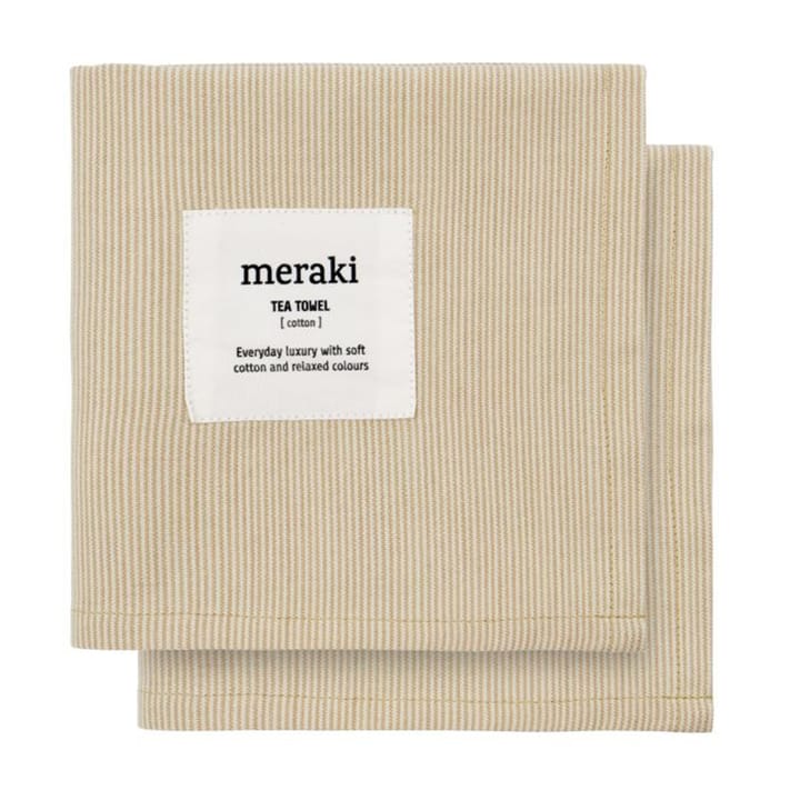 Verum keukenhanddoek 55x75 cm 2-pack - Off white-safari - Meraki