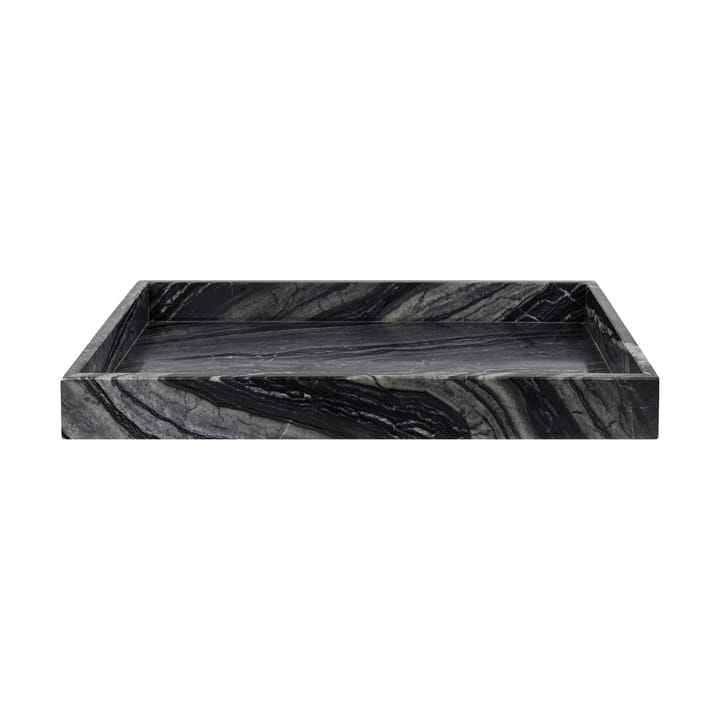 Marble decoratie dienblad large 30x40 cm - Black-grey - Mette Ditmer