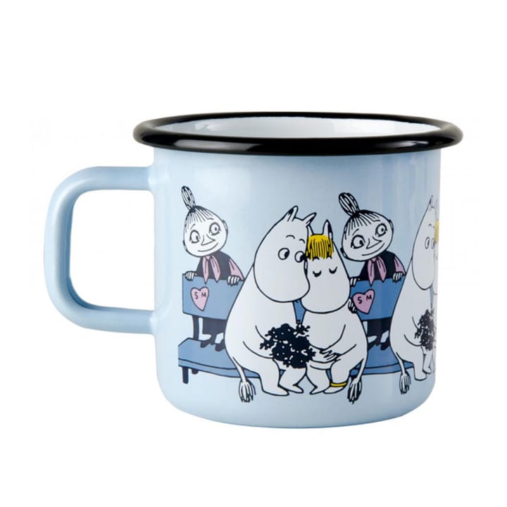 Little My, Moomin and Snorkmaiden emaille mok - 3,7 dl. - Muurla
