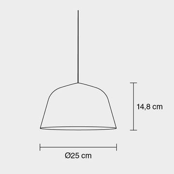 Ambit hanglamp Ø25 cm - grijs - Muuto