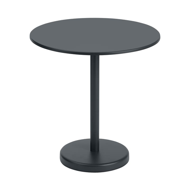 Linear stalen tafel Ø70 cm - Black - Muuto
