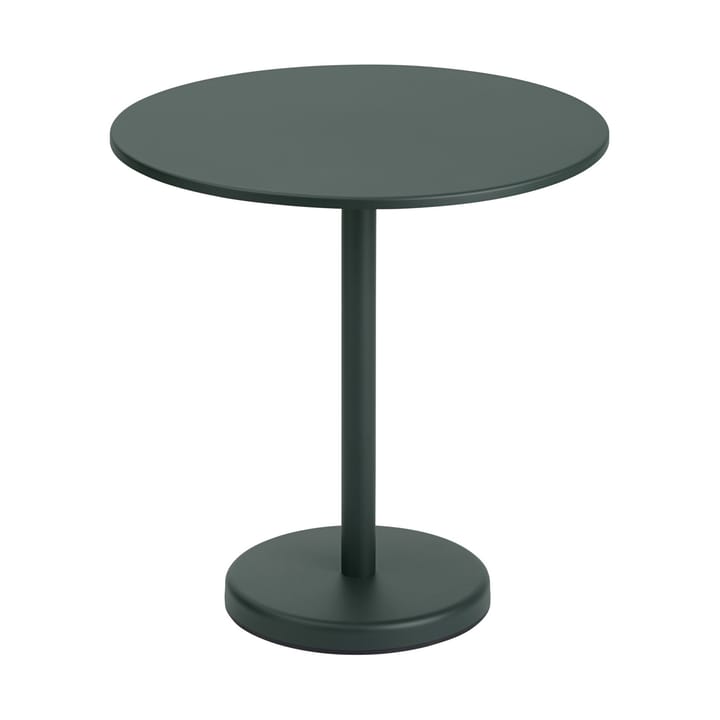 Linear stalen tafel Ø70 cm - Dark green - Muuto