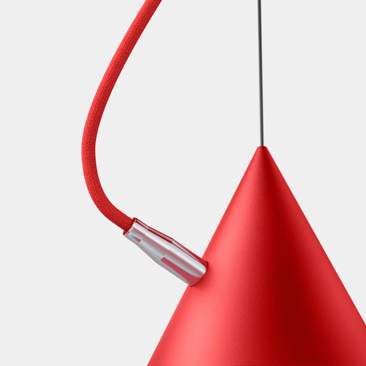 Castor hanglamp 20 cm - Rood-rood-zilver - Noon