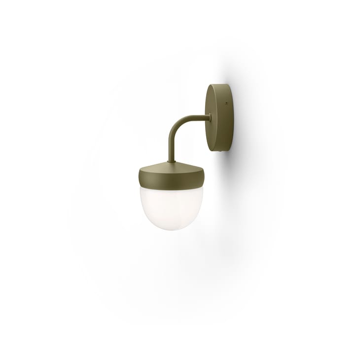 Pan wandlamp frosted 10 cm - Olijfgrijs - Noon
