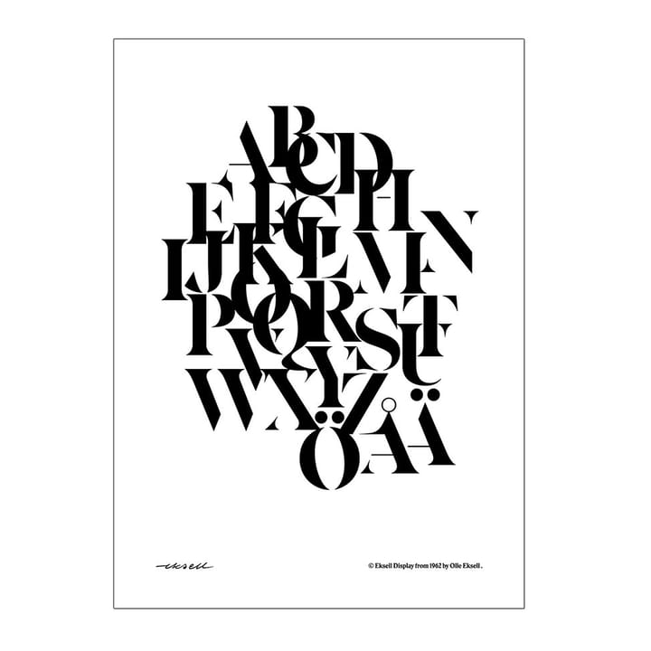 Eksell typografie poster - mix - Olle Eksell