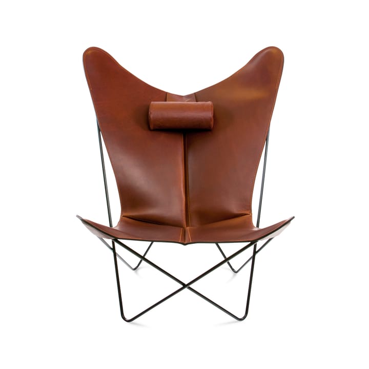 KS Chair vleermuisfauteuil - leer cognac, zwart onderstel - OX Denmarq
