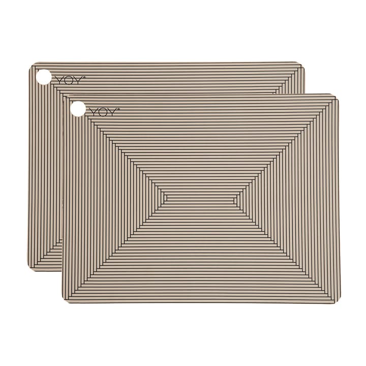 Oyoy placemats met print 2-pack - Clay - OYOY
