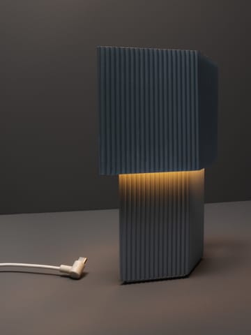 Romb Mini portable tafellamp 19 cm - Blue stone - Pholc