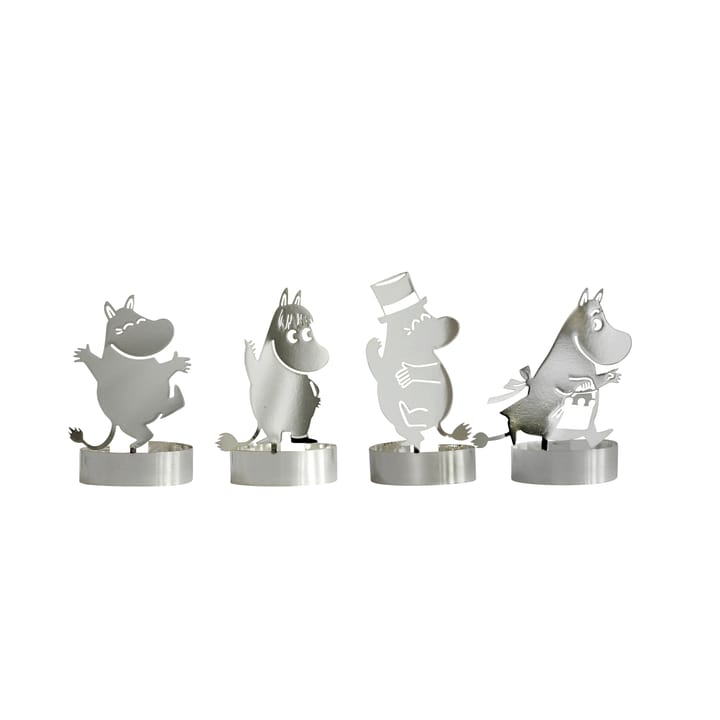 Moomin kaarsendecoratie - zilver - Pluto Design
