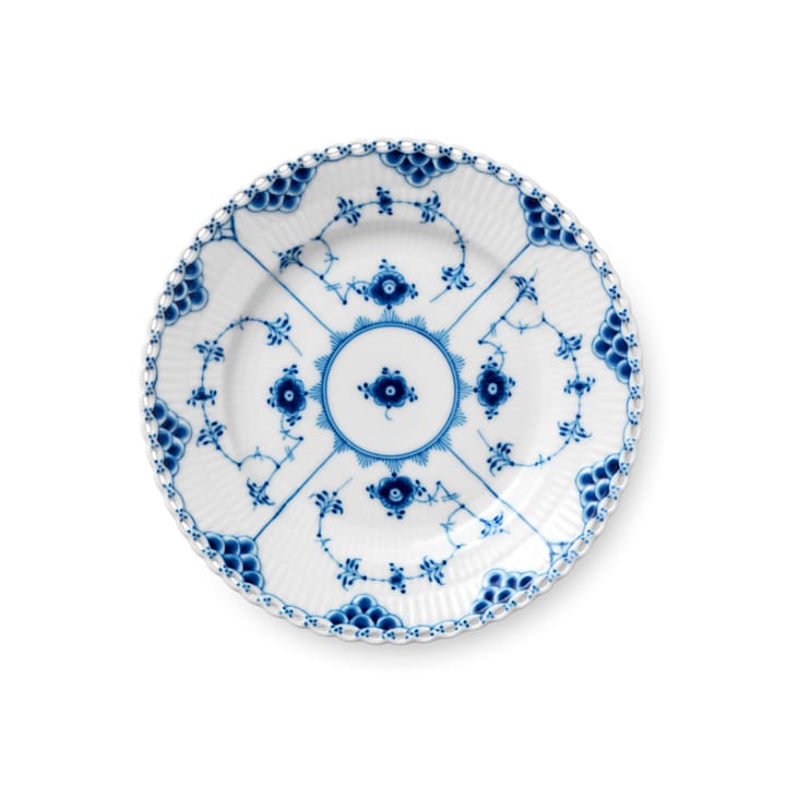 Blue Fluted Full Lace bord - Ø 17 cm. - Royal Copenhagen