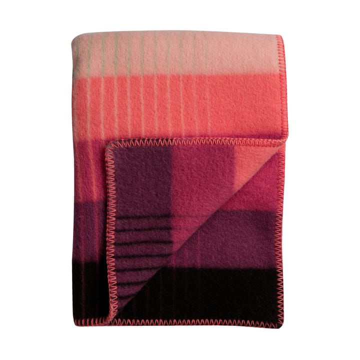 Åsmund gradient deken 135x200 cm - Pink-green - Røros Tweed