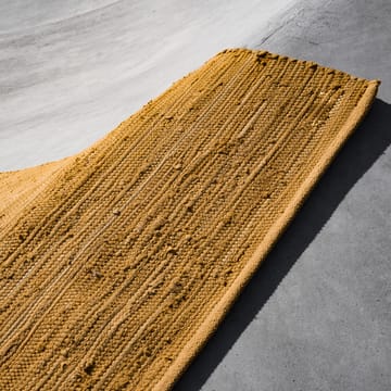 Cotton vloerkleed 140 x 200 cm. - burnished amber (geel) - Rug Solid