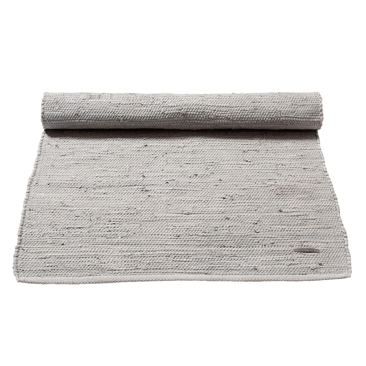 Cotton vloerkleed 170 x 240 cm. - light grey (lichtgrijs) - Rug Solid