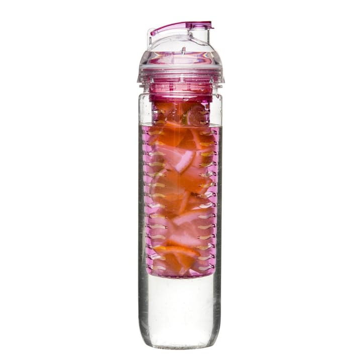 Fresh fles met fruitzeef 80 cl. - roze - Sagaform