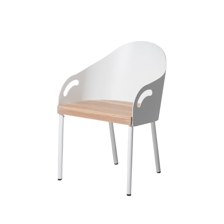 Brunnsviken stoel - wit/eikenhout - SMD Design