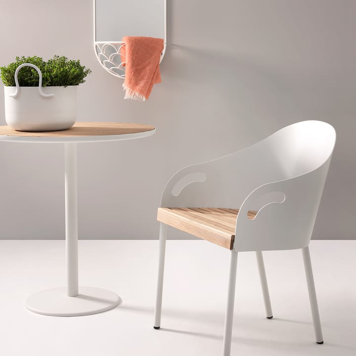 Brunnsviken tafel - wit/eikenhout - SMD Design