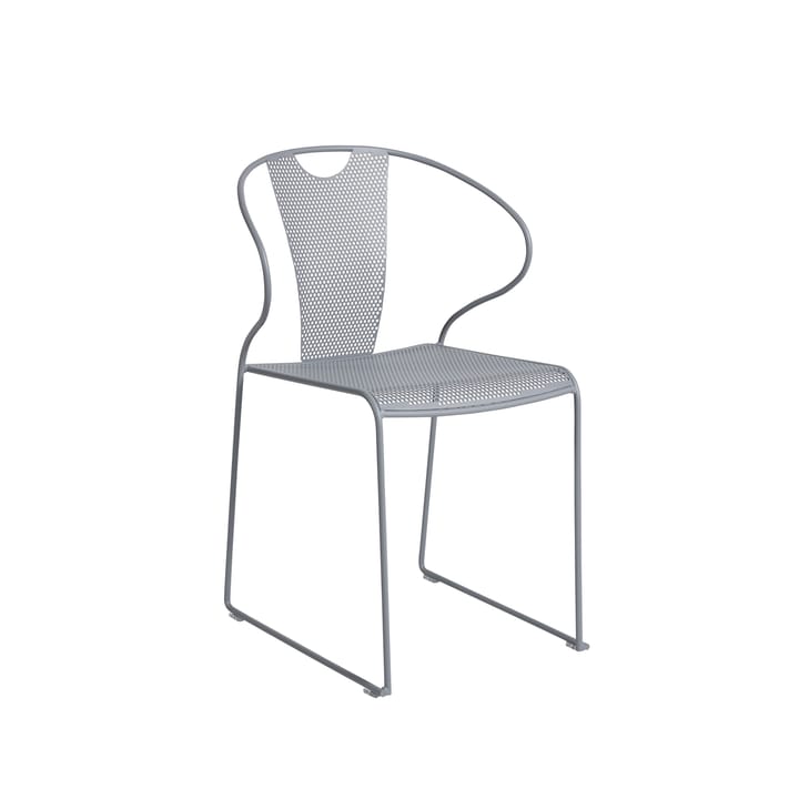 Piazza stoel met armleuningen - lichtgrijs - SMD Design