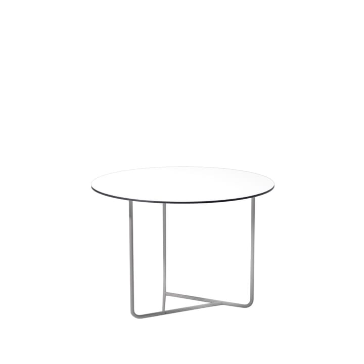 Tellus salontafel - wit, verchroomd onderstel, h44 d64 - SMD Design