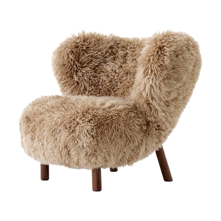 Little Petra VB1 fauteuil - Geoliede walnoot-Sheepskin honey - &Tradition