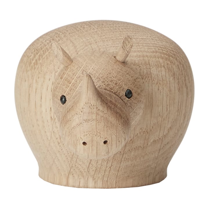 Rina houten neushoorn - Mini - Woud